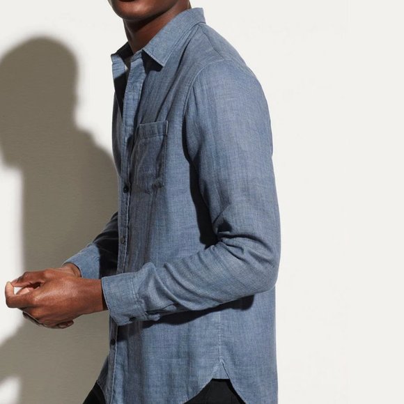 ✨HOST PICK✨ Vince Double Faced Long Sleeve Shirt NWOT - Picture 3 of 12